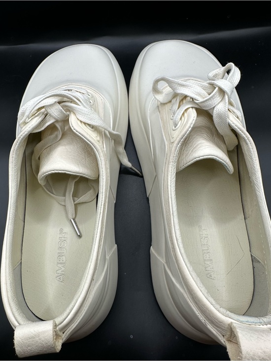 Ambush Minimalist Leather and Rubber White Platform Sneakers EU44 main image 13